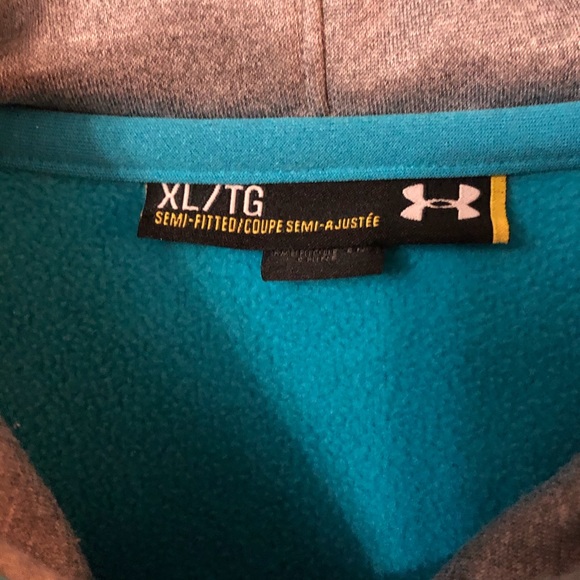 Under Armour XL Turquoise Mens Sweatshirt - Picture 3 of 6